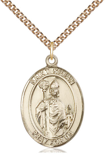 Saint Kilian Pendant - 24" Chain Necklace