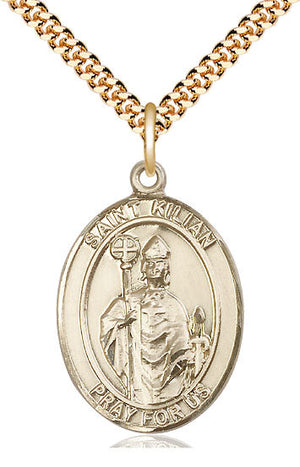 Saint Kilian Pendant - 24" Chain Necklace