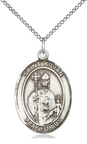 Saint Kilian Pendant - 18" Chain Necklace