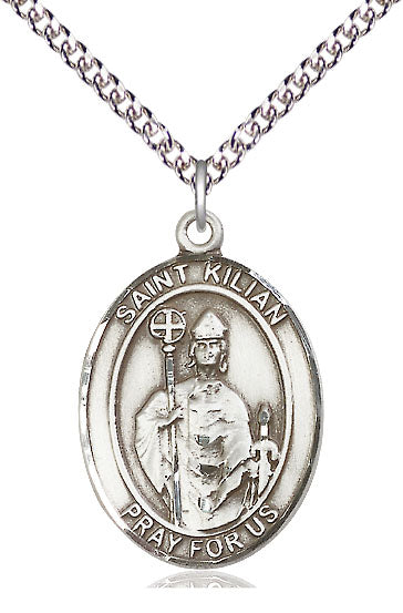 Saint Kilian Pendant - 24" Chain Necklace