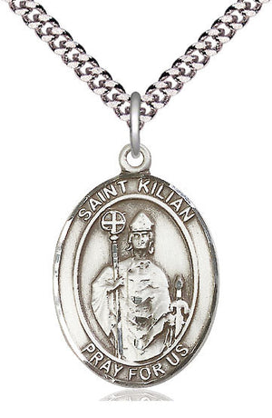 Saint Kilian Pendant - 24" Chain Necklace