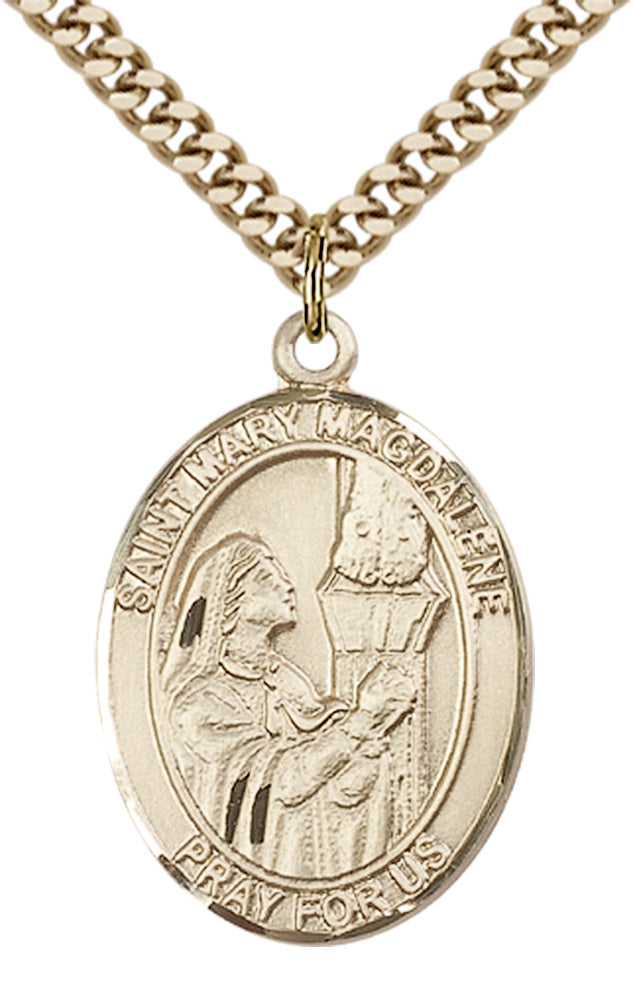 Saint Mary Magdalene Pendant - 24" Chain Necklace