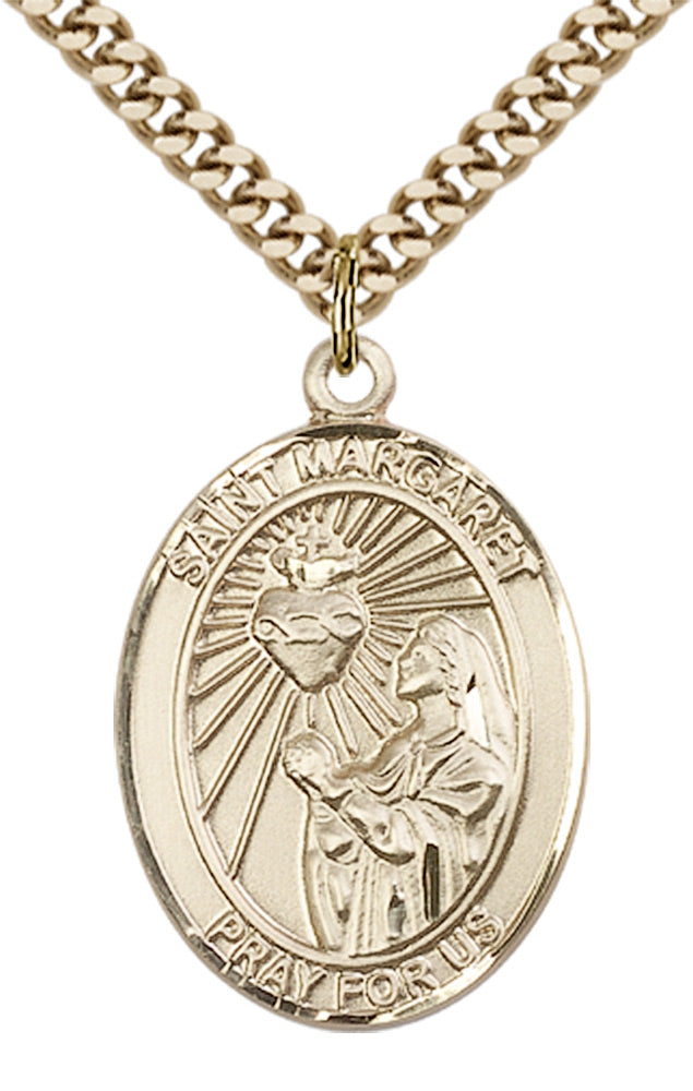 Saint Margaret Mary Alacoque Pendant - 24" Chain Necklace