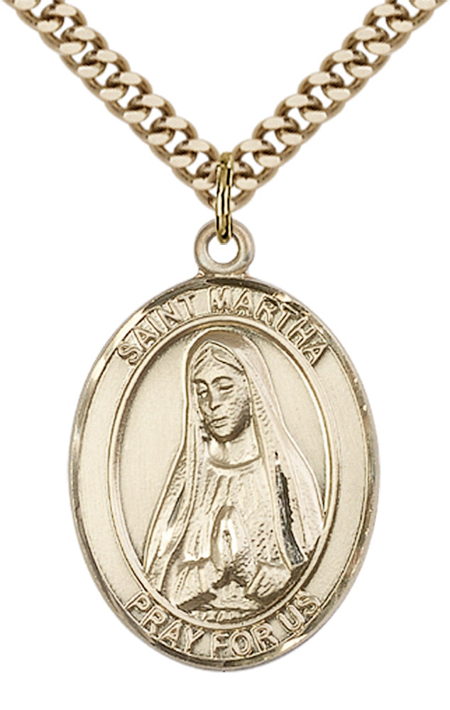 Saint Martha Pendant - 24" Chain Necklace