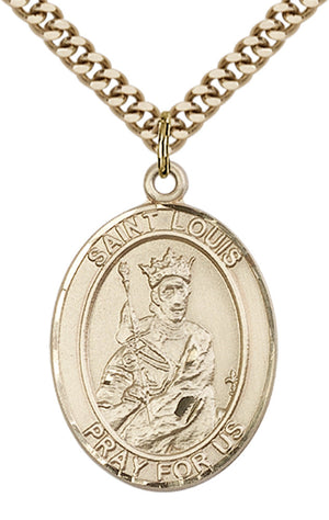Saint Louis Pendant - 24" Chain Necklace