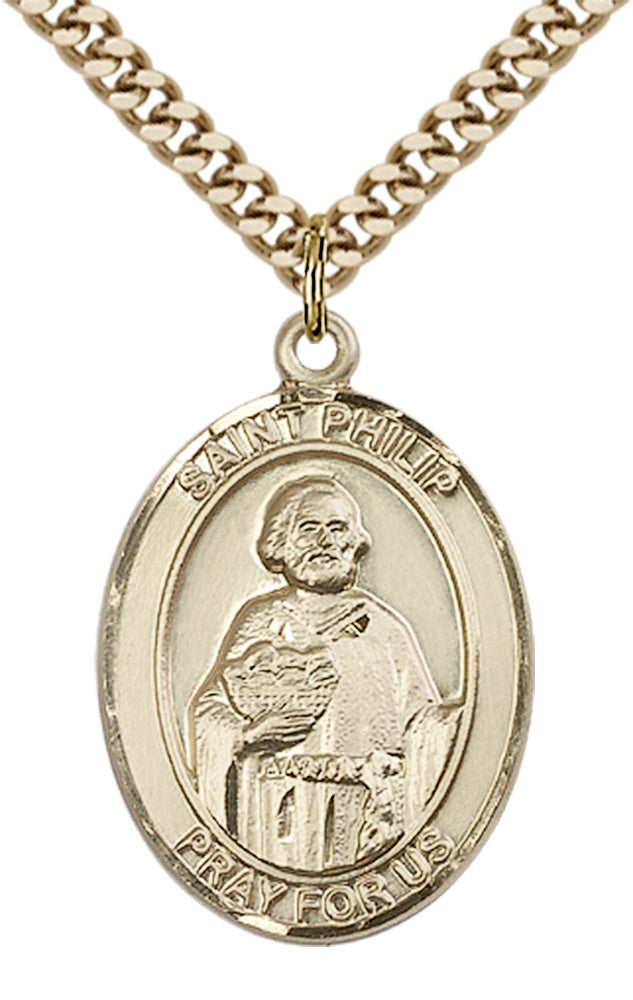 Saint Philip the Apostle Pendant - 24" Chain Necklace