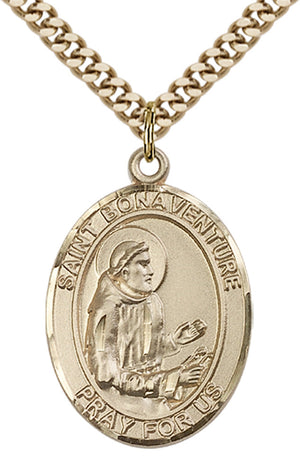 Saint Bonaventure Pendant - 24" Chain Necklace