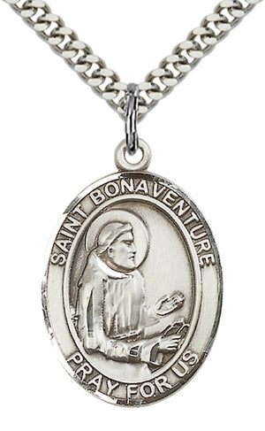 Saint Bonaventure Pendant - 24" Chain Necklace