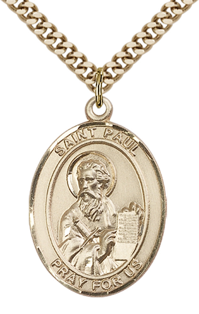 Saint Paul the Apostle Pendant - 24" Chain Necklace