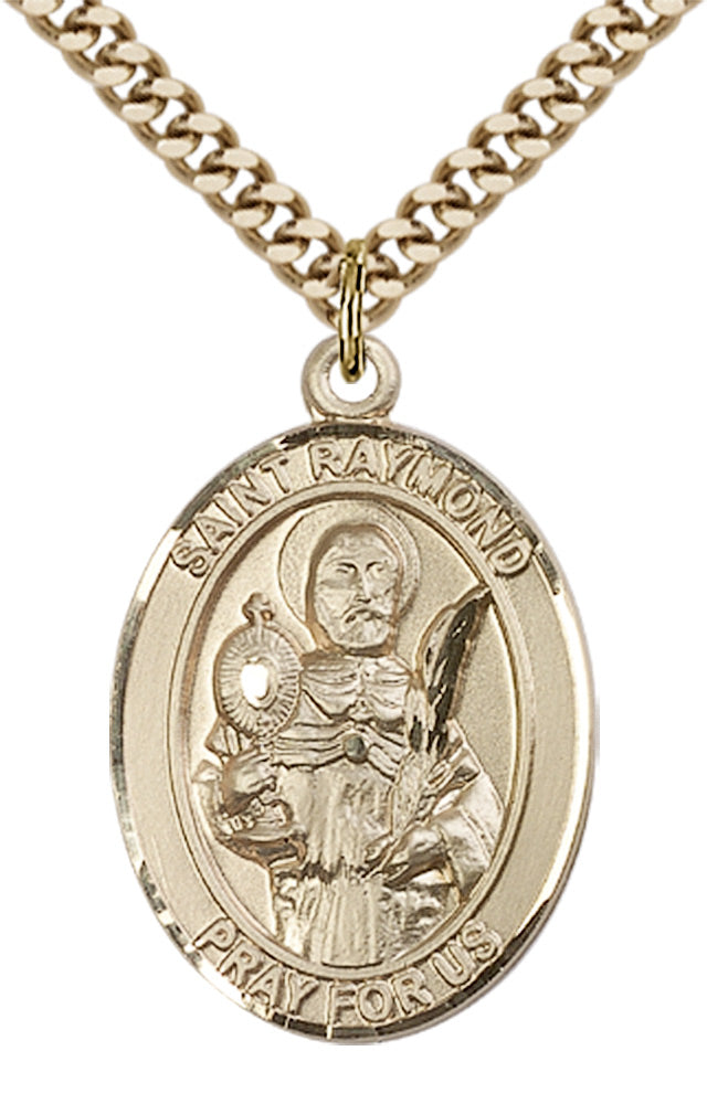 Saint Raymond Nonnatus Pendant - 24" Chain Necklace