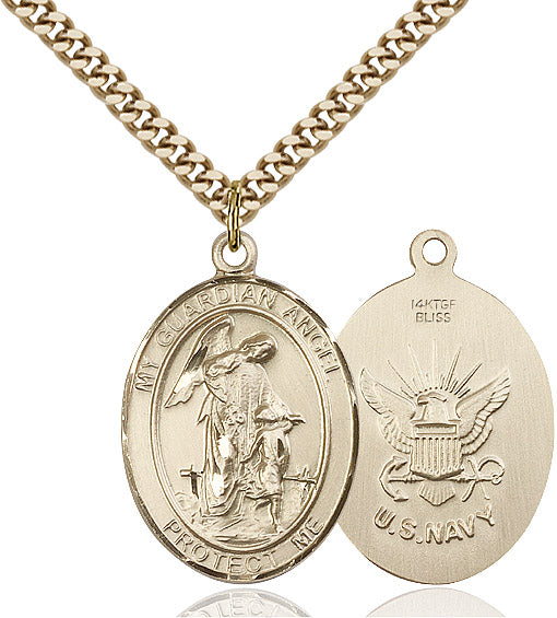 Guardian Angel Navy Pendant