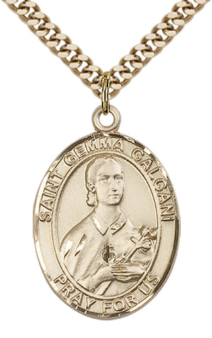 Saint Gemma Galgani Pendant - 24" Chain Necklace