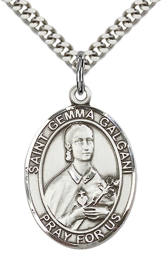 Saint Gemma Galgani Pendant - 24" Chain Necklace