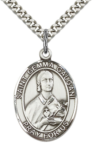 Saint Gemma Galgani Pendant - 24" Chain Necklace