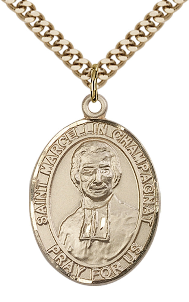 Saint Marcellin Champagnat Pendant - 24" Chain Necklace