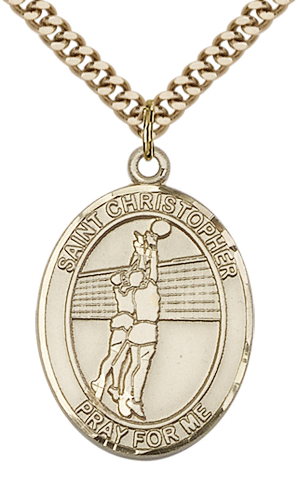 Saint Christopher Volleyball Pendant