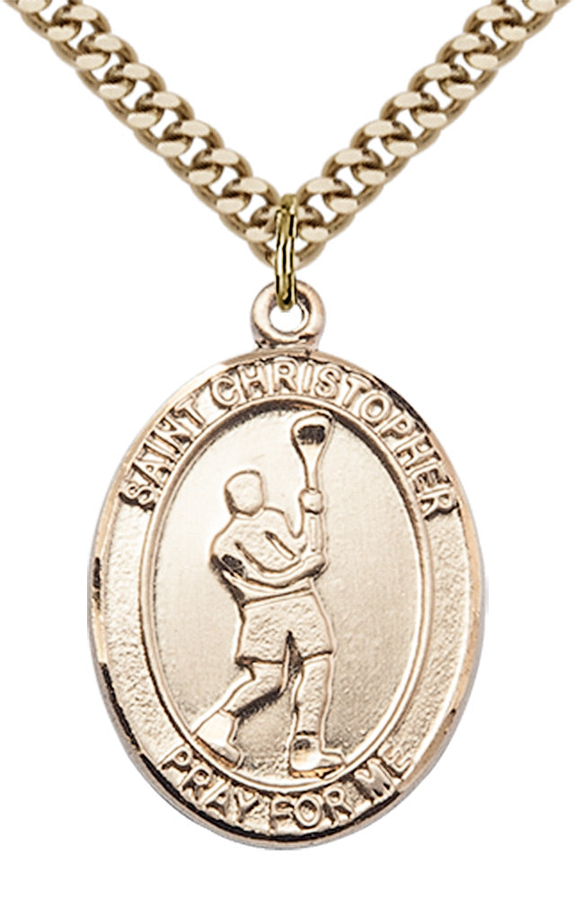 Saint Christopher Lacrosse Pendant