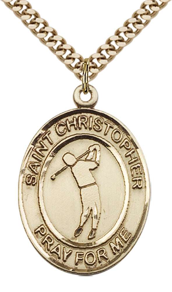 Saint Christopher Golf Pendant