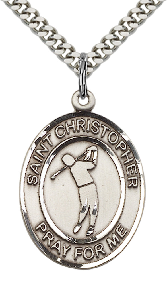Saint Christopher Golf Pendant