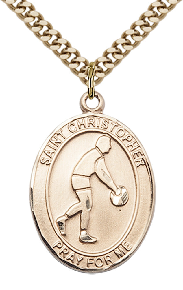 Saint Christopher Basketball Pendant