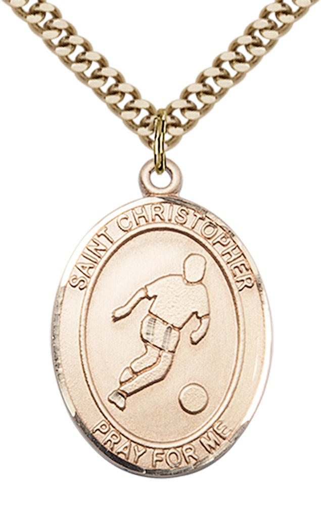 Saint Christopher Soccer Pendant