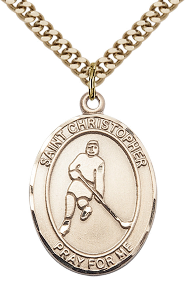 Saint Christopher Ice Hockey Pendant