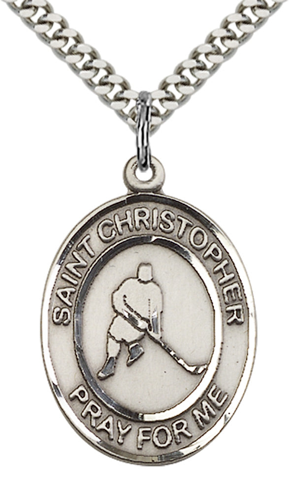 Saint Christopher Ice Hockey Pendant