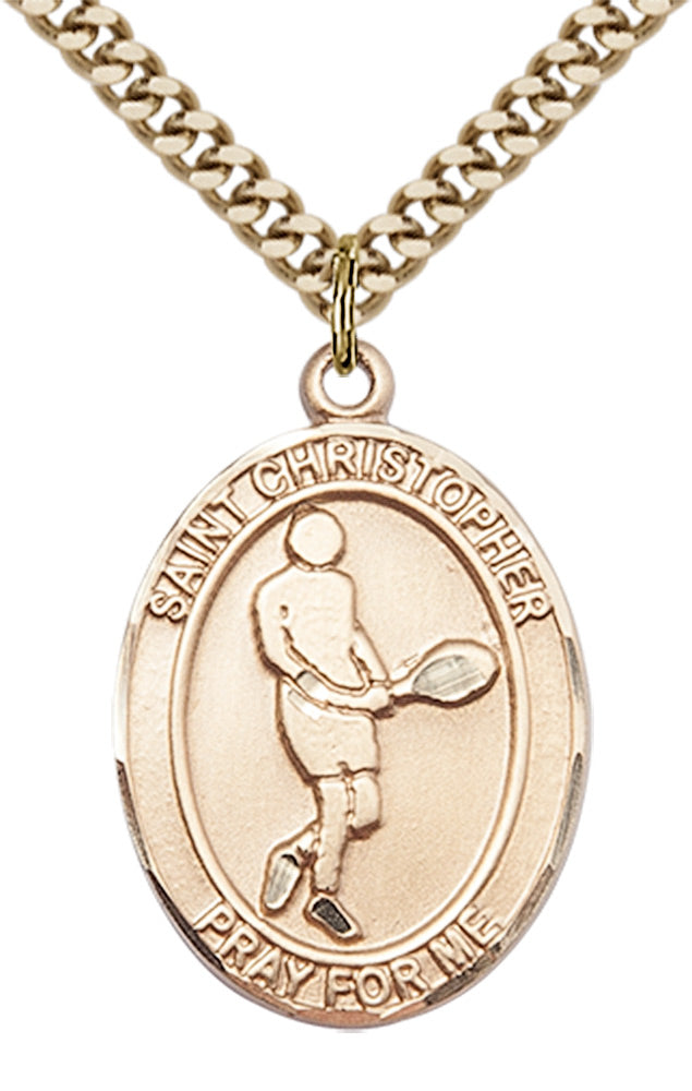 Saint Christopher Tennis Pendant