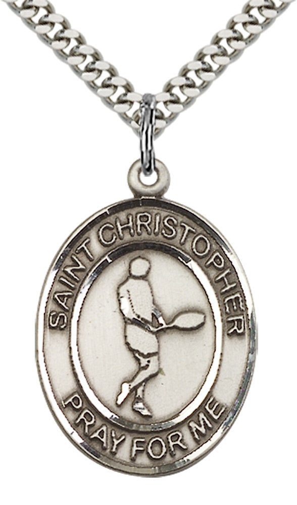 Saint Christopher Tennis Pendant