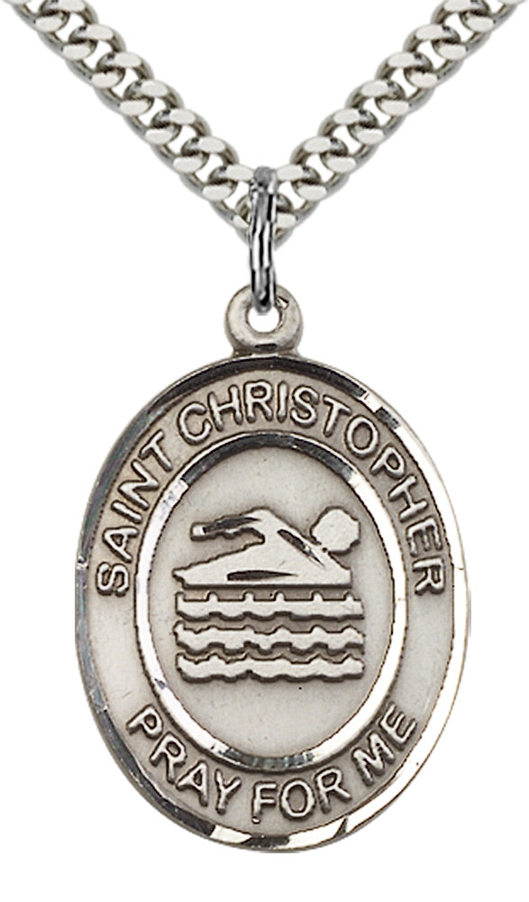 Saint Christopher Swimming Pendant
