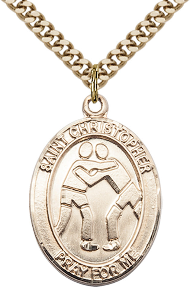 Saint Christopher Wrestling Pendant