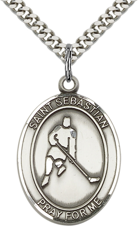 Saint Sebastian Ice Hockey Pendant