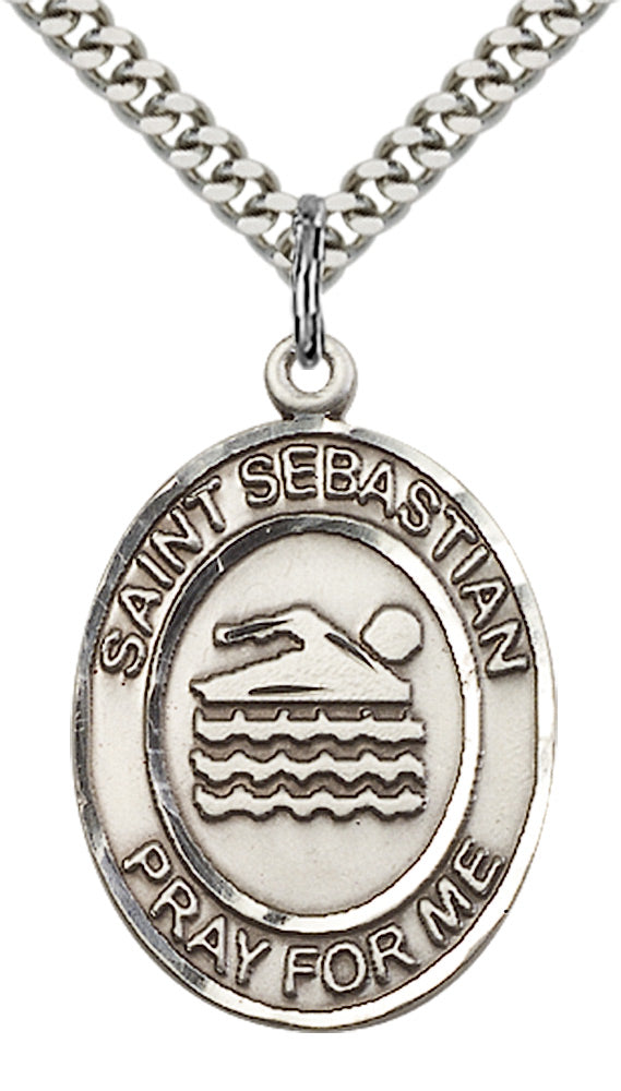 Saint Sebastian Swimming Pendant