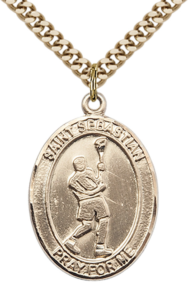 Saint Sebastian Lacrosse Pendant