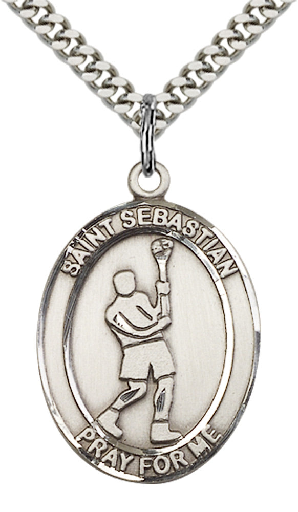 Saint Sebastian Lacrosse Pendant
