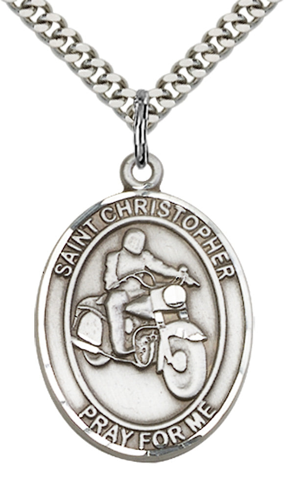 Saint Christopher Motorcycle Pendant