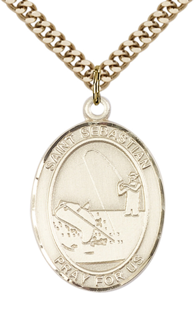 Saint Sebastian Fishing Pendant