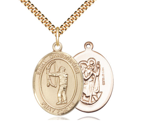 Saint Christopher Archery Pendant