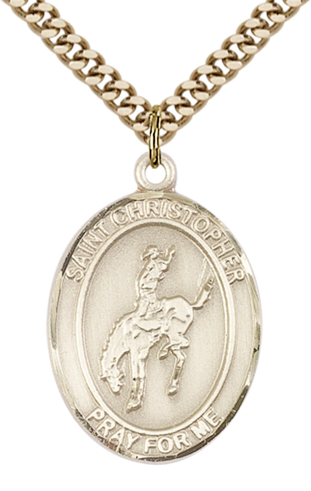 Saint Christopher Rodeo Pendant