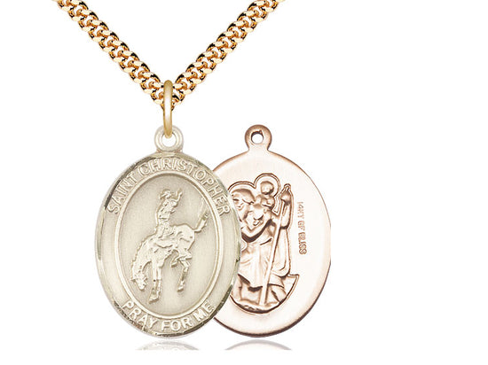 Saint Christopher Rodeo Pendant