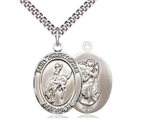 Saint Christopher Rodeo Pendant