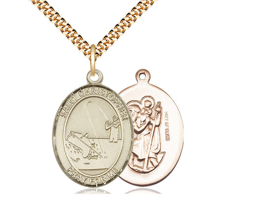 Saint Christopher Fishing Pendant