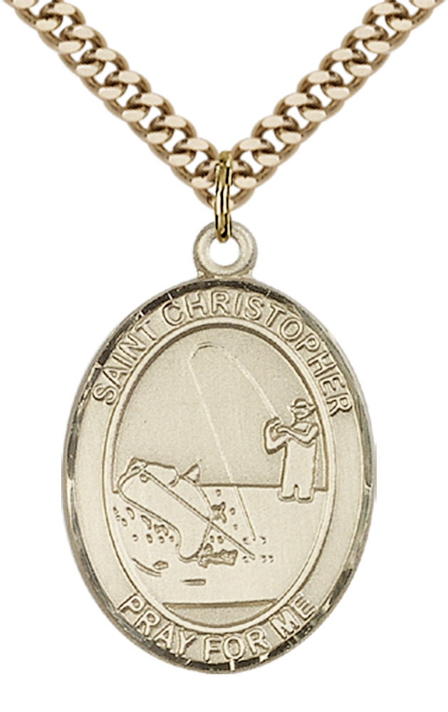 Saint Christopher Fishing Pendant