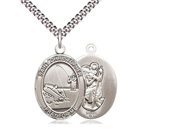 Saint Christopher Fishing Pendant