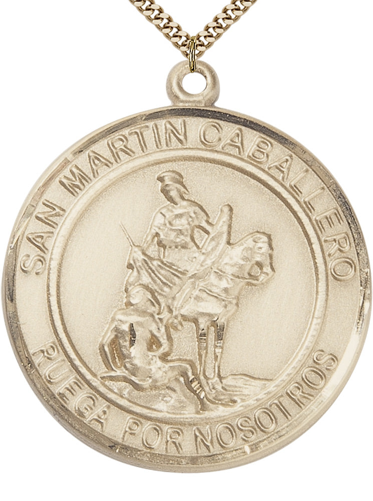 San Martin Caballero Pendant - 24" Chain Necklace