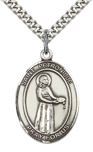 Saint Petronille Pendant - 24" Chain Necklace
