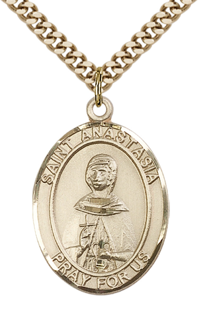 Saint Anastasia Pendant - 24" Chain Necklace