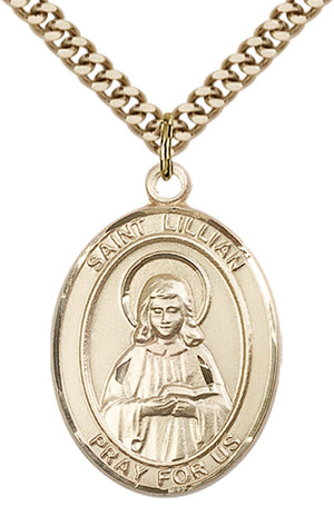 Saint Lillian Pendant - 24" Chain Necklace