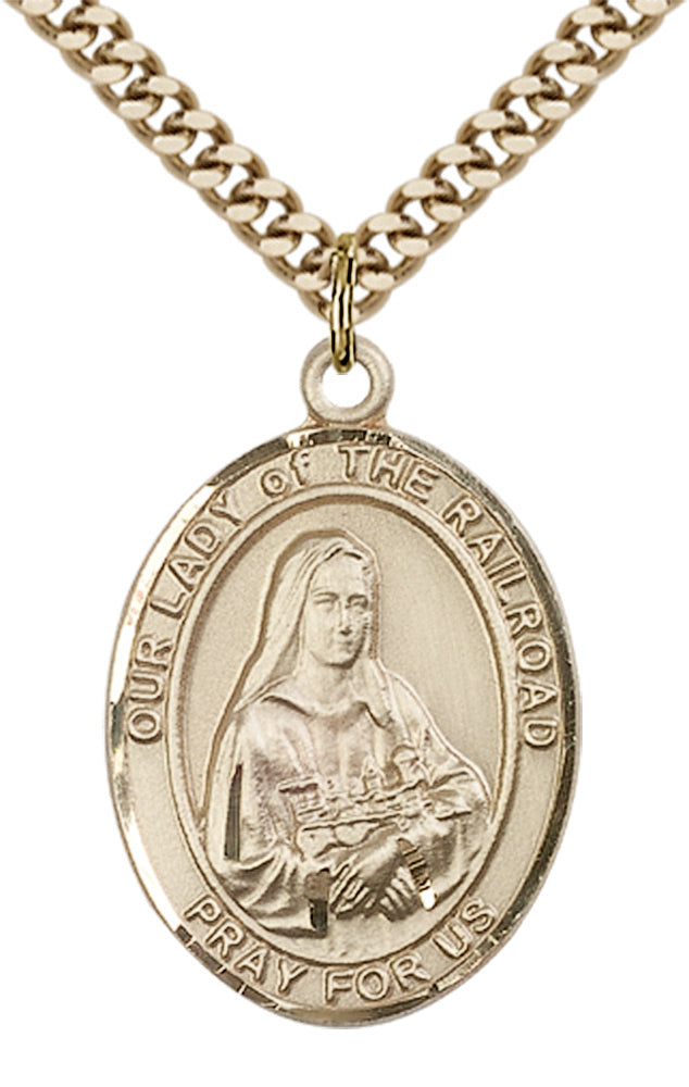 Our Lady of the Railroad Pendant