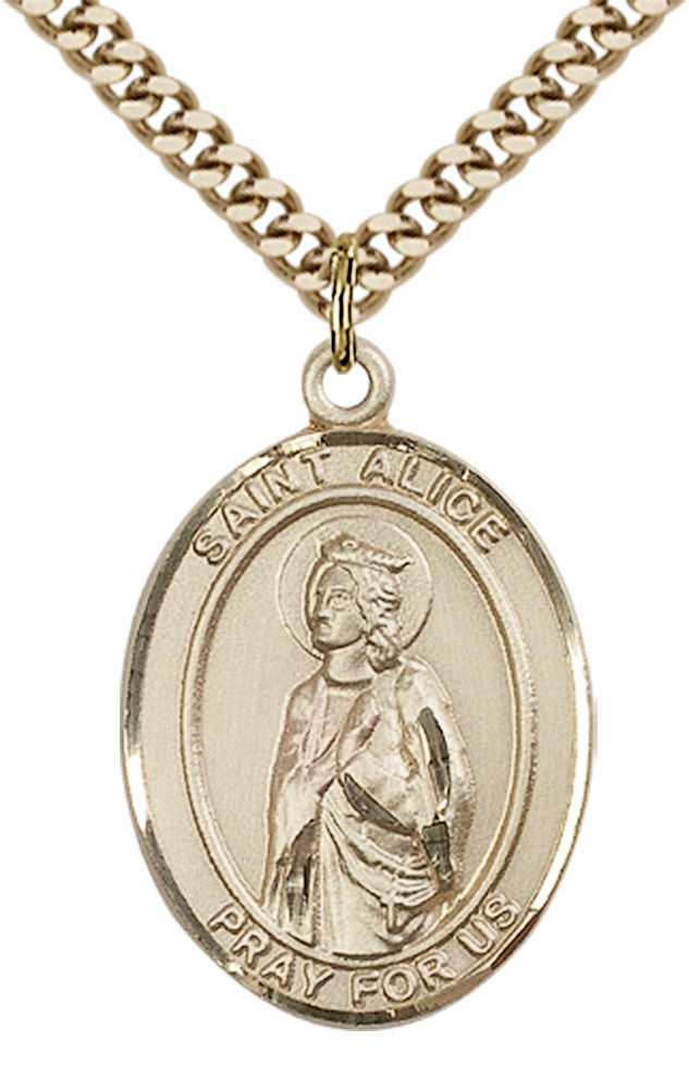Saint Alice Pendant - 24" Chain Necklace